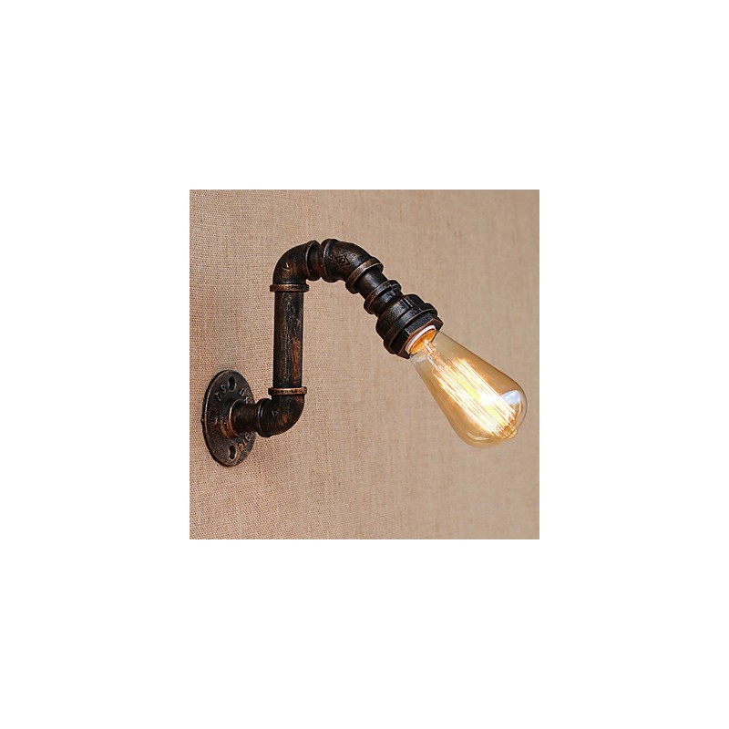 Pintura retrô country para apliques de parede com luz ambiente e braço oscilante estilo mini