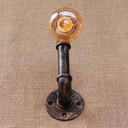 Pintura retrô country para apliques de parede com luz ambiente e braço oscilante estilo mini