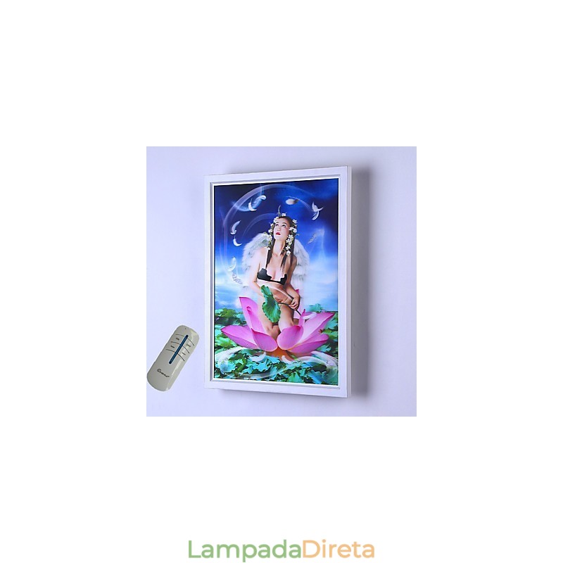 Pintura moderna contemporânea integrada, recurso de pintura contemporânea para arandelas de parede com luz ambiente