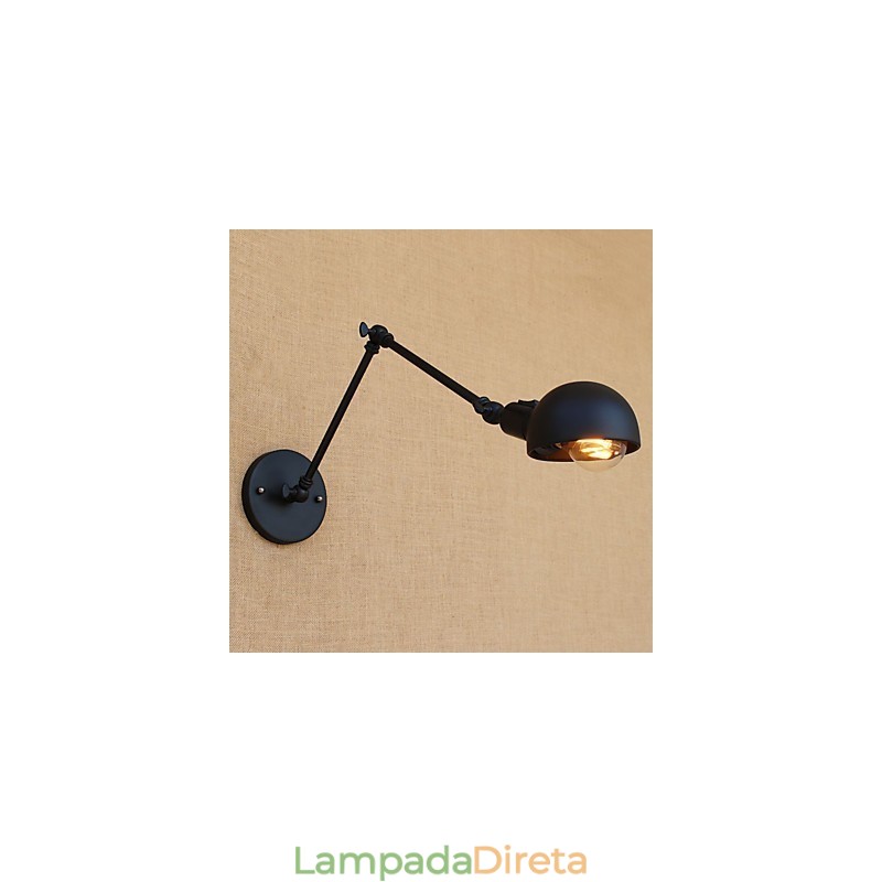 Luminária de parede com braço oscilante, luminária de parede com braço oscilante