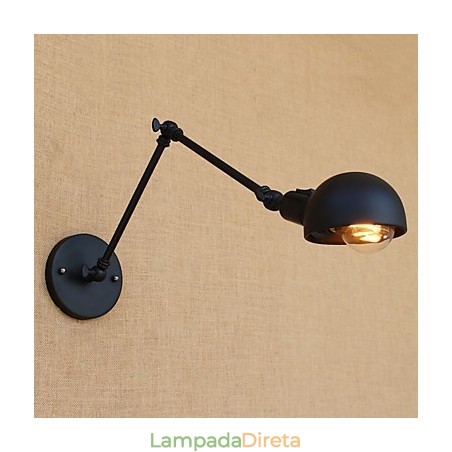 Luminária de parede com braço oscilante, luminária de parede com braço oscilante Luminária de parede com braço oscilante, luminária de parede com braço oscilante