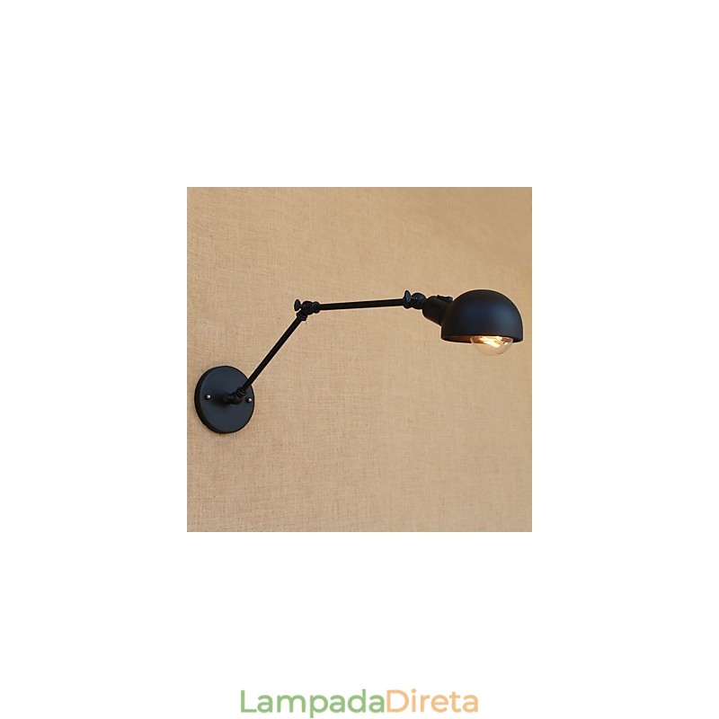 Luminária de parede com braço oscilante, luminária de parede com braço oscilante