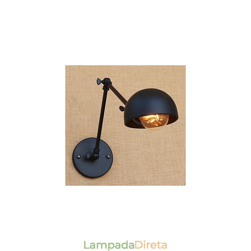 Luminária de parede com braço oscilante, luminária de parede com braço oscilante
