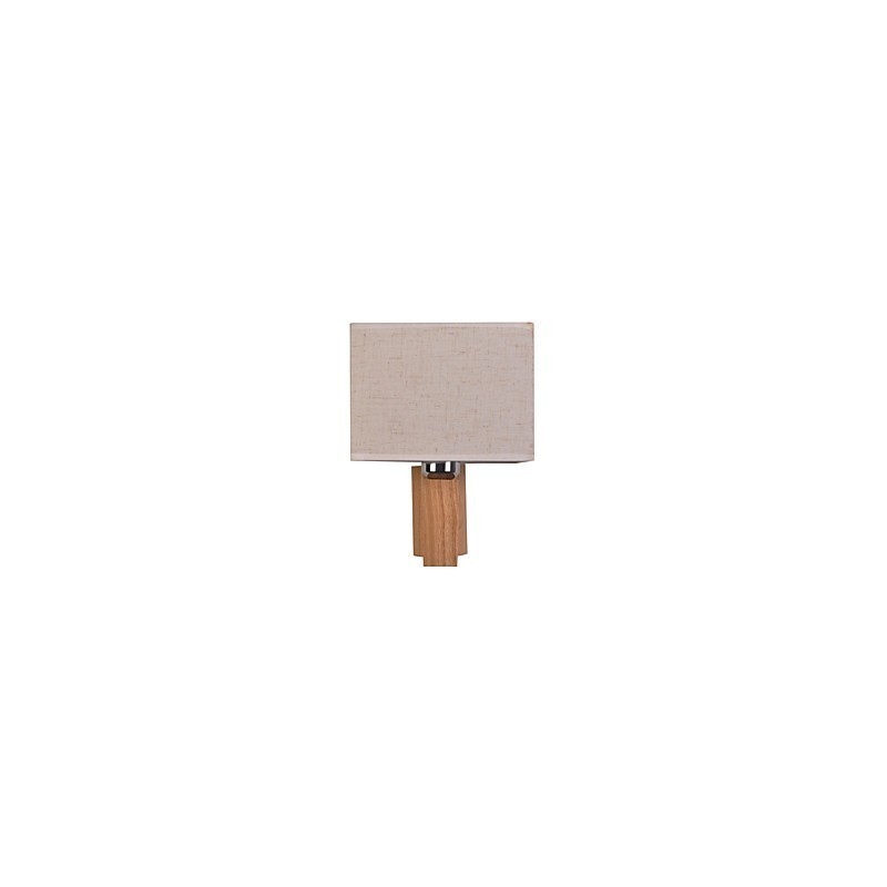 Luminária de parede simples, abajur de mesa de cabeceira com abajur de tecido e madeira maciça para quarto, cômoda, sala de estar, quarto de bebê