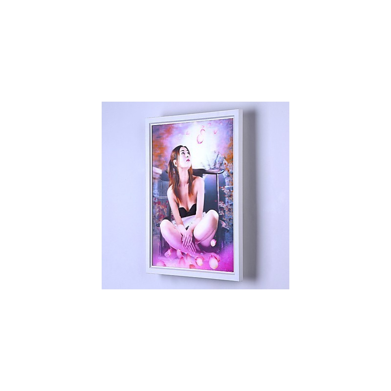 Pintura moderna contemporânea integrada, recurso de pintura contemporânea para arandelas de parede com luz ambiente