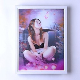 Pintura moderna contemporânea integrada, recurso de pintura contemporânea para arandelas de parede com luz ambiente