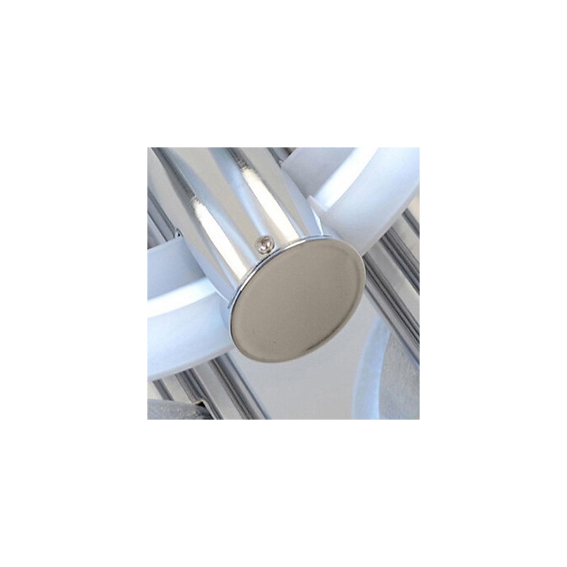 Lustre Moderno Prata 3 Luzes