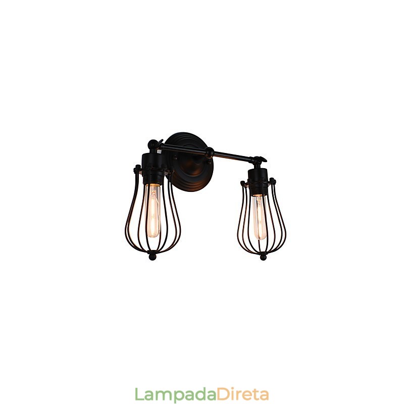 Pintura rústica de chalé para luminárias de parede com luz ambiente Luminária de parede