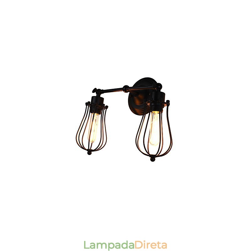 Pintura rústica de chalé para luminárias de parede com luz ambiente Luminária de parede