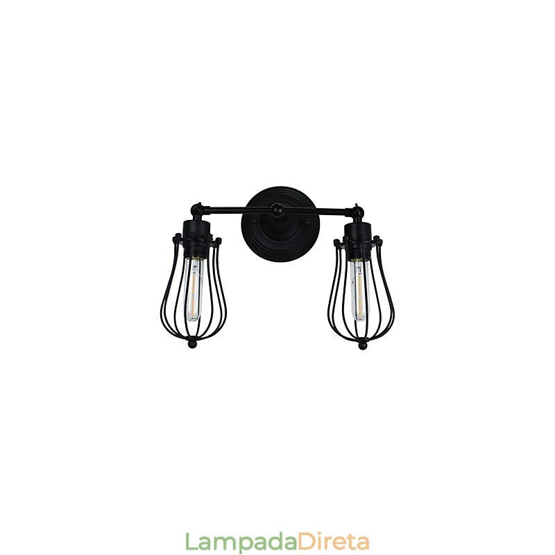 Pintura rústica de chalé para luminárias de parede com luz ambiente Luminária de parede