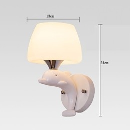 Luminária de parede metálica moderna contemporânea embutida e de teto Hugger, luminária de parede com destaque