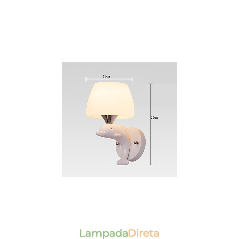 Luminária de parede metálica moderna contemporânea embutida e de teto Hugger, luminária de parede com destaque