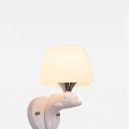 Luminária de parede metálica moderna contemporânea embutida e de teto Hugger, luminária de parede com destaque