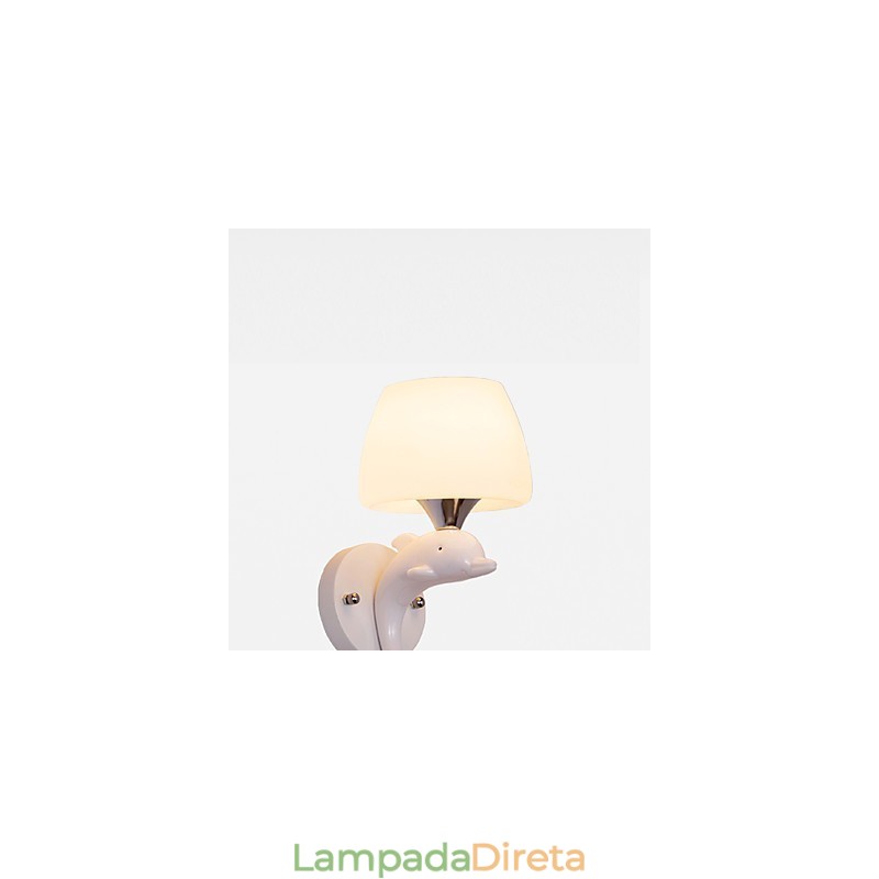 Luminária de parede metálica moderna contemporânea embutida e de teto Hugger, luminária de parede com destaque