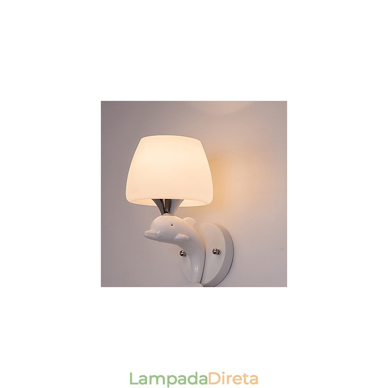 Luminária de parede metálica moderna contemporânea embutida e de teto Hugger, luminária de parede com destaque