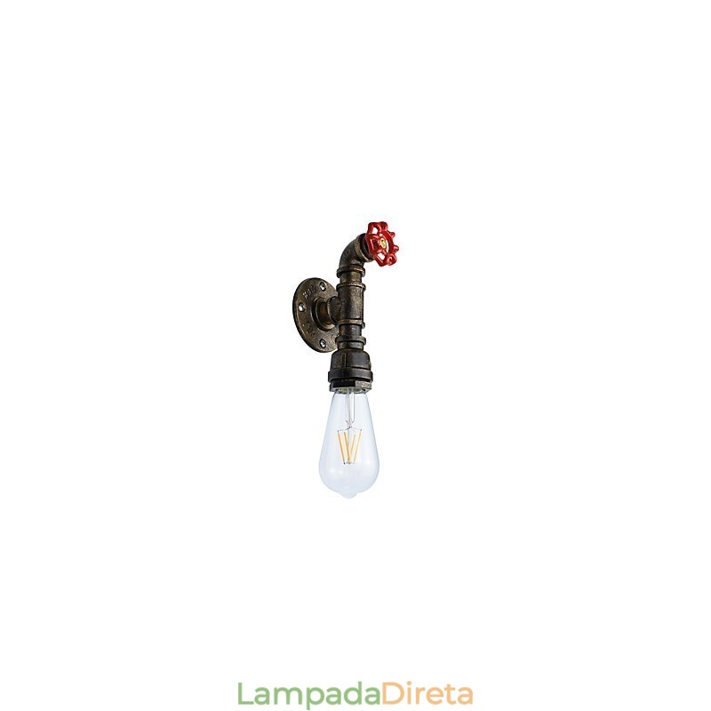 Luminária de parede Arandelas de parede Luminária de parede de ferro Lâmpada de parede sabre de luz preta muda na parede