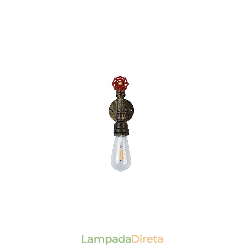 Luminária de parede Arandelas de parede Luminária de parede de ferro Lâmpada de parede sabre de luz preta muda na parede