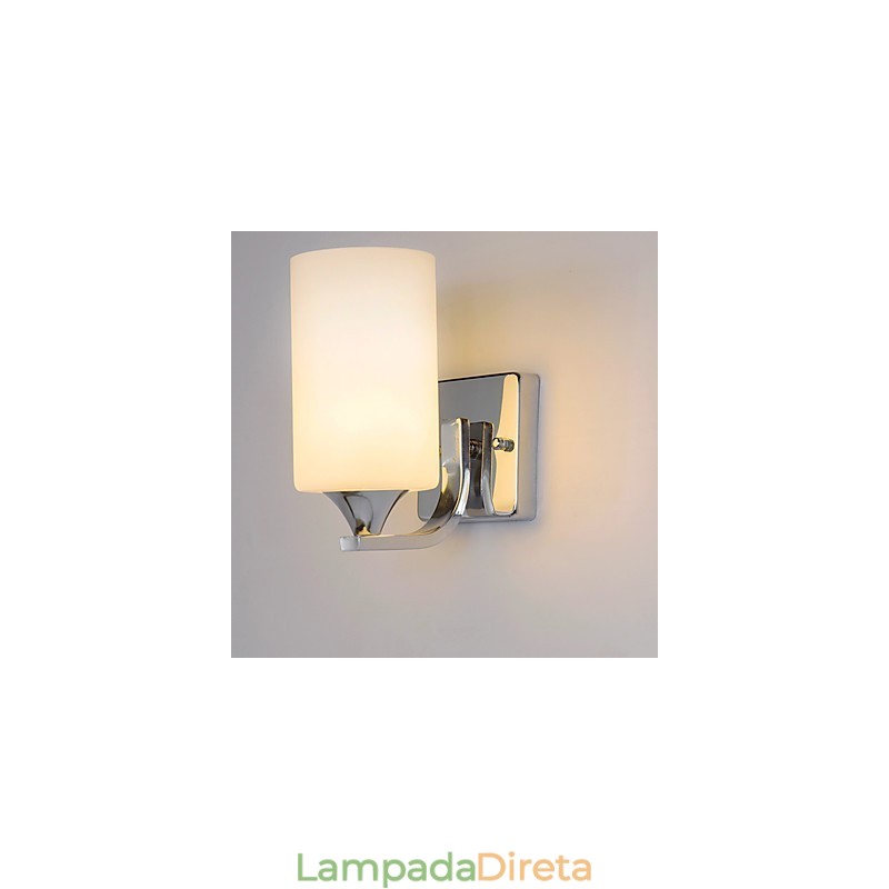 Luminária de parede metálica moderna contemporânea embutida e de teto Hugger, luminária de parede com destaque