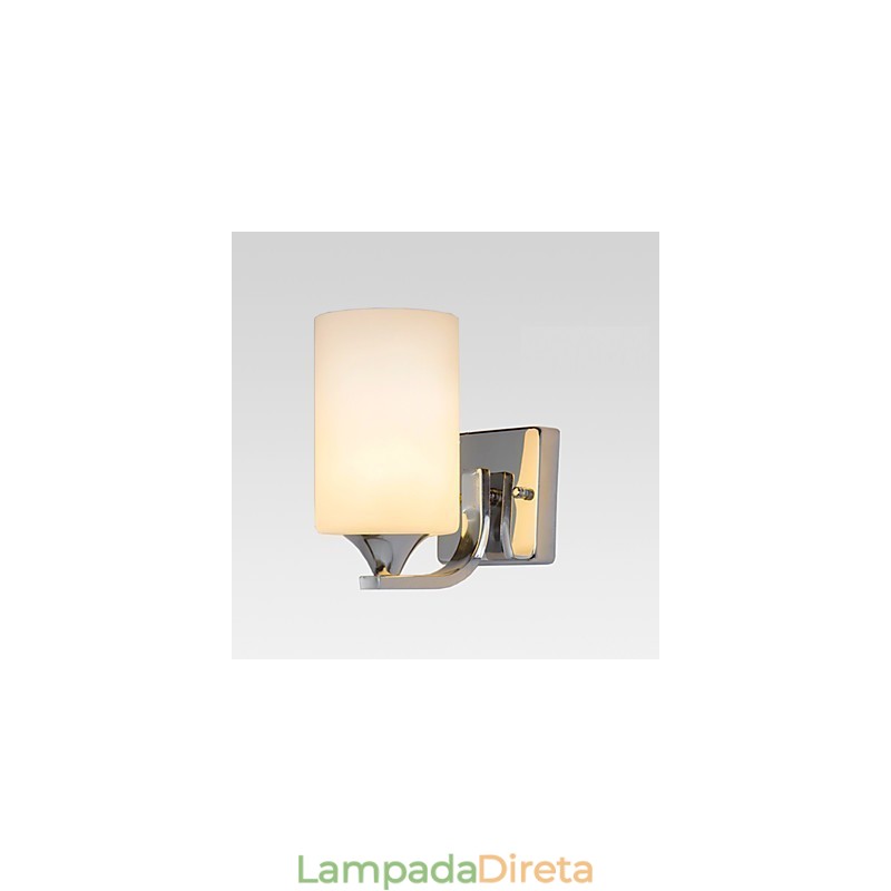 Luminária de parede metálica moderna contemporânea embutida e de teto Hugger, luminária de parede com destaque