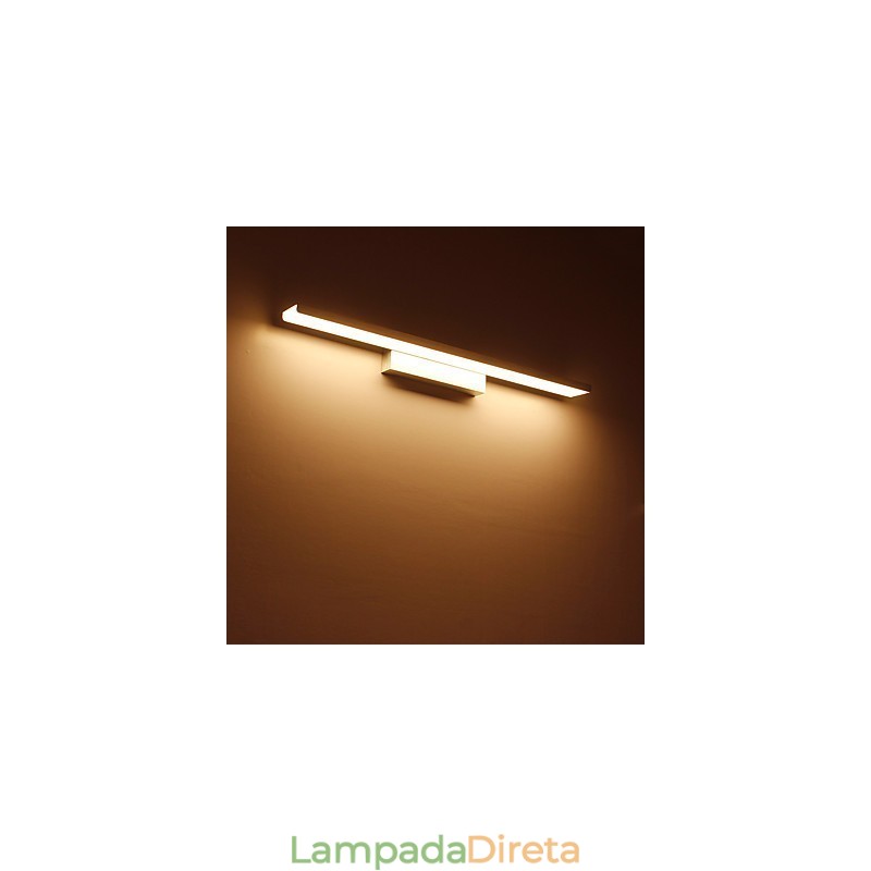 Luminária de espelho Luminárias de banheiro Materiais de alumínio e acrílico Luminárias de parede Iluminação de maquiagem