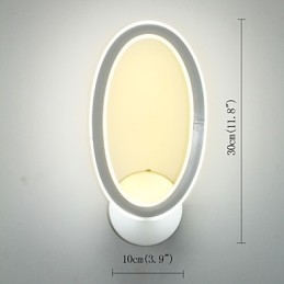 Luminária de parede de alumínio moderna, originalidade, breve, para ambientes internos, fundo, parede, corredor, escada, varanda, lâmpada
