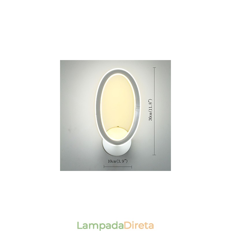 Luminária de parede de alumínio moderna, originalidade, breve, para ambientes internos, fundo, parede, corredor, escada, varanda, lâmpada