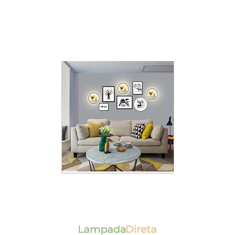 Luminária de parede para sala de estar Luminária de parede minimalista moderna Criatividade Luminária de parede decorativa minimalista Luminária de parede para quarto de cabeceira