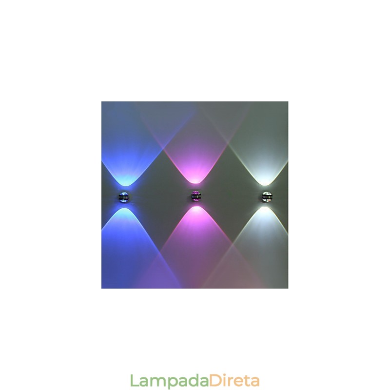Luminária de parede com luz ambiente estilo mini multicolorido