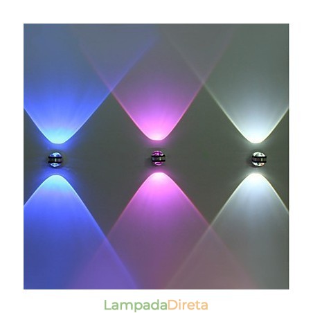 Luminária de parede com luz ambiente estilo mini multicolorido Luminária de parede com luz ambiente estilo mini multicolorido