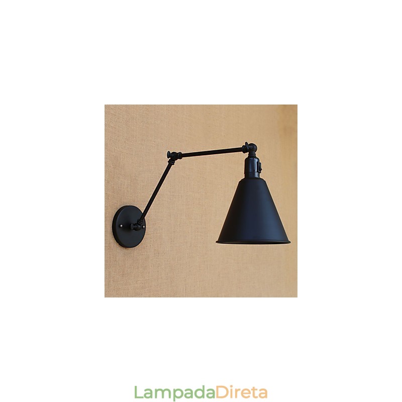 Recurso de pintura retrô country para braço oscilante estilo mini proteção ocular downlight luzes de braço oscilante