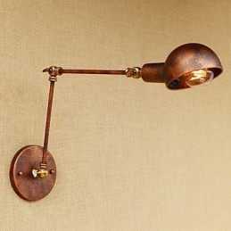 Pintura Vintage Country Recurso para Mini Estilo Braço oscilante Proteção para os olhos Luz ambiente Braço oscilante Luzes de parede