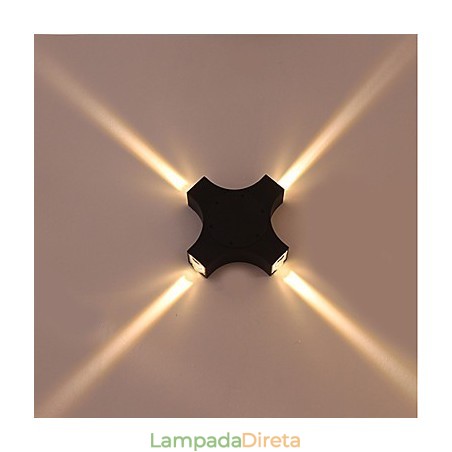 Novidade Simples Integrada Country Feature para Proteção dos Olhos Luz Ambiente Apliques de Parede Cross Star Outdoor Waterproof Courtyard Wall Lamp Novidade Simples Integrada Country Feature para Proteção dos Olhos Luz Ambiente Apliques de Parede Cross Star Outdoor Waterproof Courtyard Wall Lamp