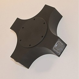 Novidade Simples Integrada Country Feature para Proteção dos Olhos Luz Ambiente Apliques de Parede Cross Star Outdoor Waterproof Courtyard Wall Lamp