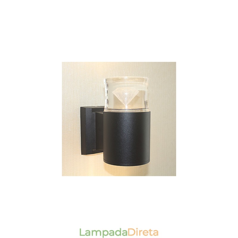 Recurso simples integrado para arandelas de parede com luz ambiente