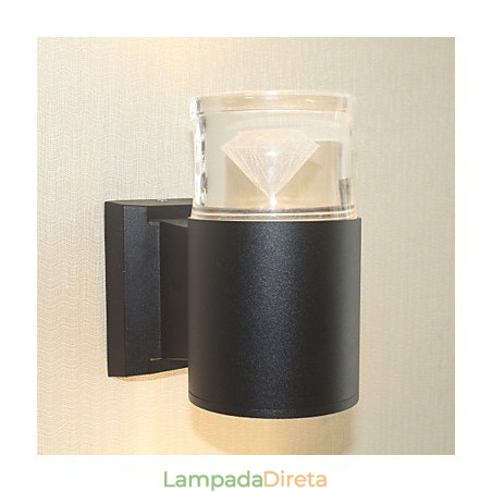Recurso simples integrado para arandelas de parede com luz ambiente Recurso simples integrado para arandelas de parede com luz ambiente