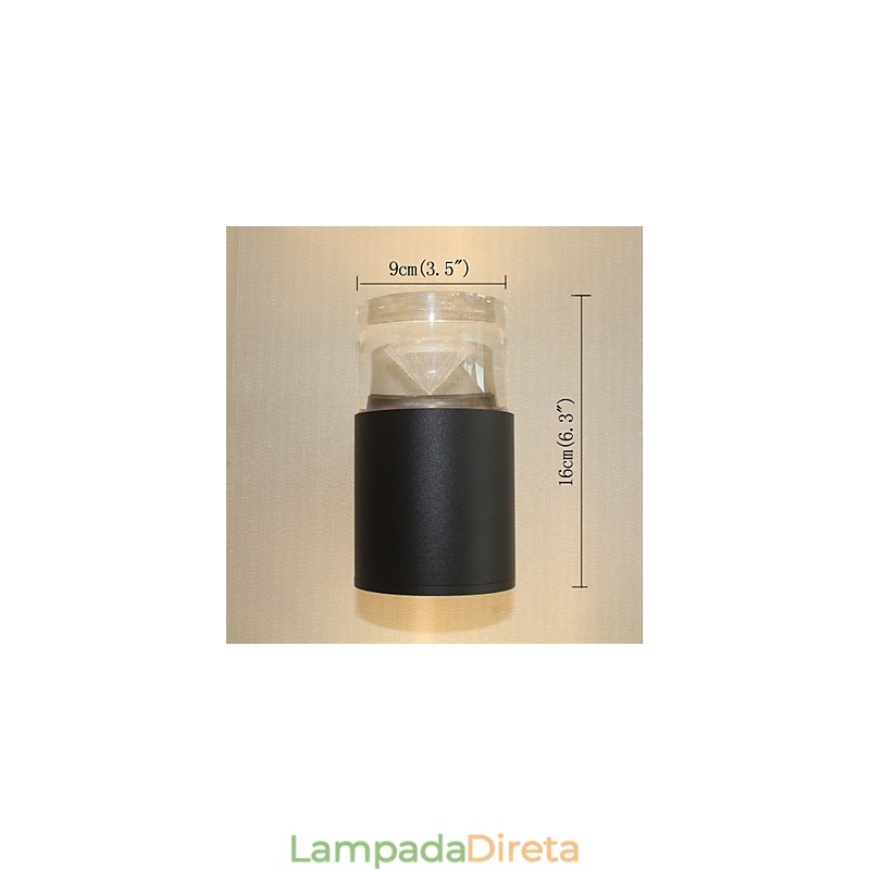 Recurso simples integrado para arandelas de parede com luz ambiente