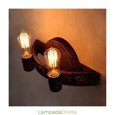 Luminária de parede de metal com personalidade criativa industrial vintage estilo loft para decoração de parede de sala de café, bar, foyer Luminária de parede de metal com personalidade criativa industrial vintage estilo loft para decoração de parede de sala de café, bar, foyer