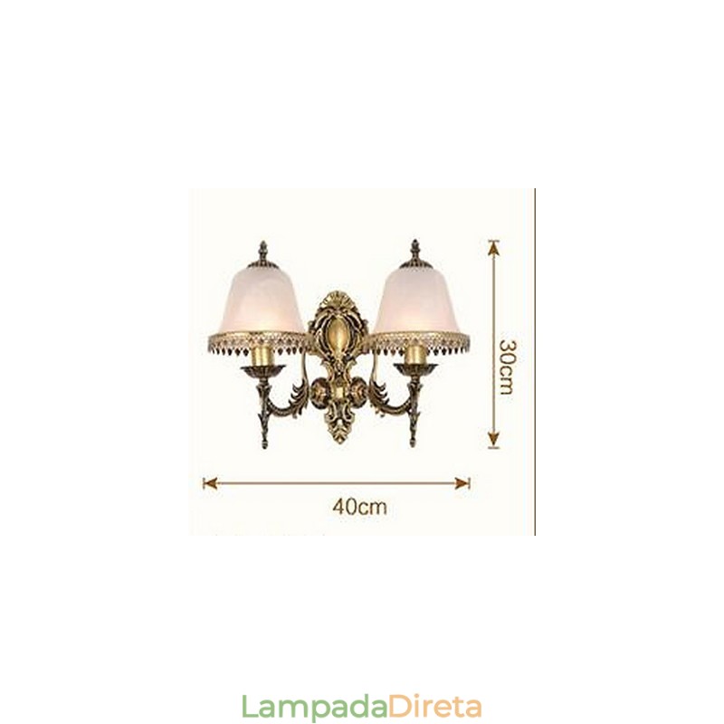 Luminária de parede vintage galvanizada Downlight