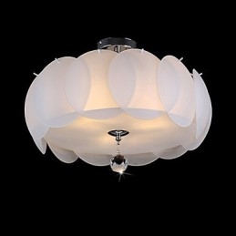 Lustre de vidro com 3 luzes, moderno, pendente, família