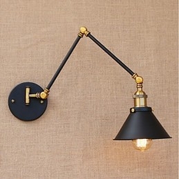 Recurso galvanizado vintage country para braço oscilante estilo mini proteção ocular downlight luzes de braço oscilante