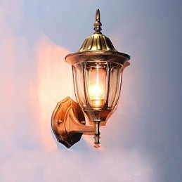 Luminárias de parede externas tradicionais clássicas de metal