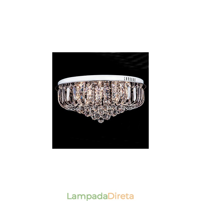 Montagem embutida Cristal Tradicional Clássico Metal