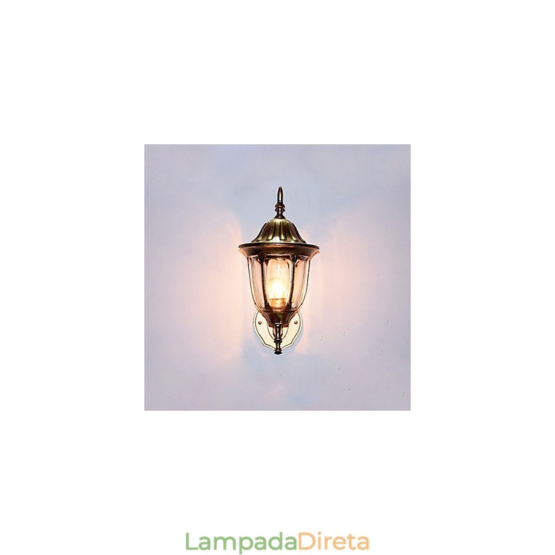 Luminárias de parede externas tradicionais clássicas de metal
