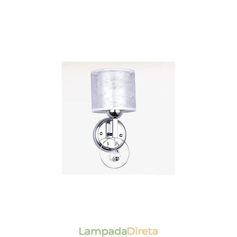 Cristal Moderno Contemporâneo Galvanizado Destaque Uplight Arandelas de Parede Luz de Parede