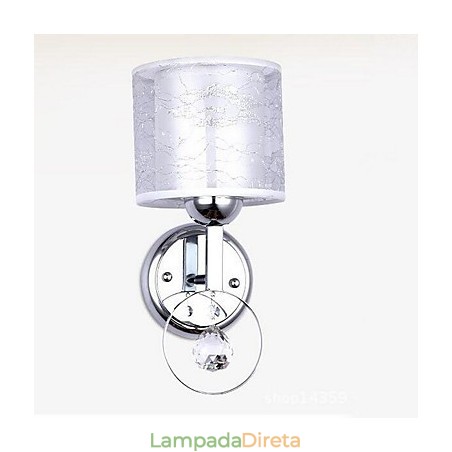 Cristal Moderno Contemporâneo Galvanizado Destaque Uplight Arandelas de Parede Luz de Parede