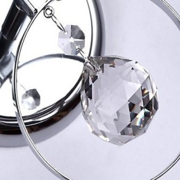 Cristal Moderno Contemporâneo Galvanizado Destaque Uplight Arandelas de Parede Luz de Parede