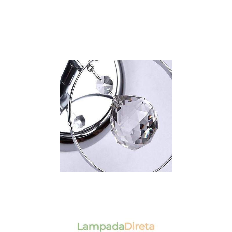 Cristal Moderno Contemporâneo Galvanizado Destaque Uplight Arandelas de Parede Luz de Parede