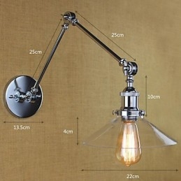 Recurso de galvanoplastia retrô vintage country para braço oscilante estilo mini, luz ambiente, balanço