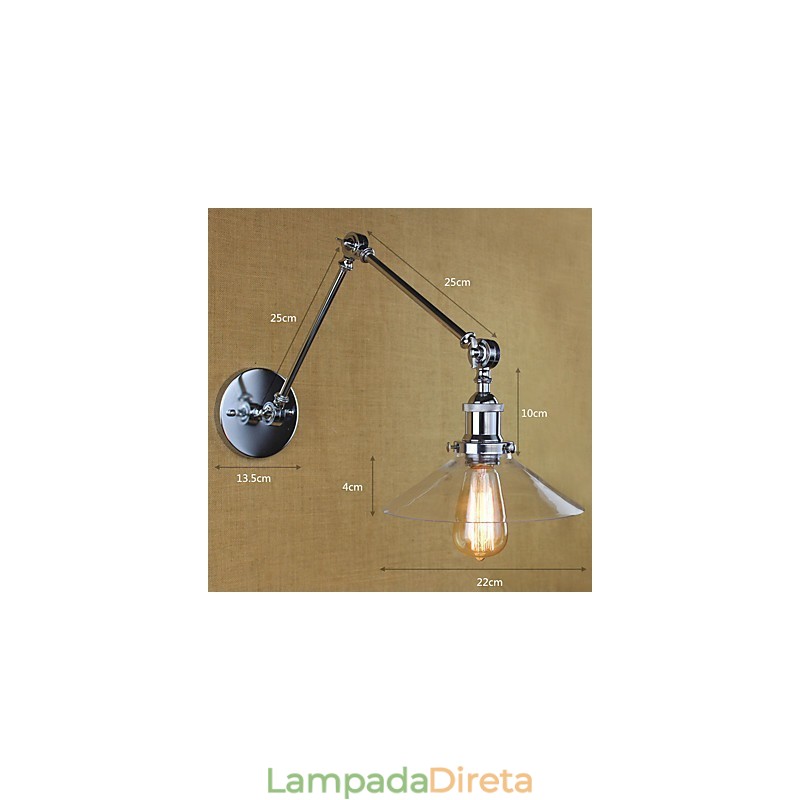 Recurso de galvanoplastia retrô vintage country para braço oscilante estilo mini, luz ambiente, balanço