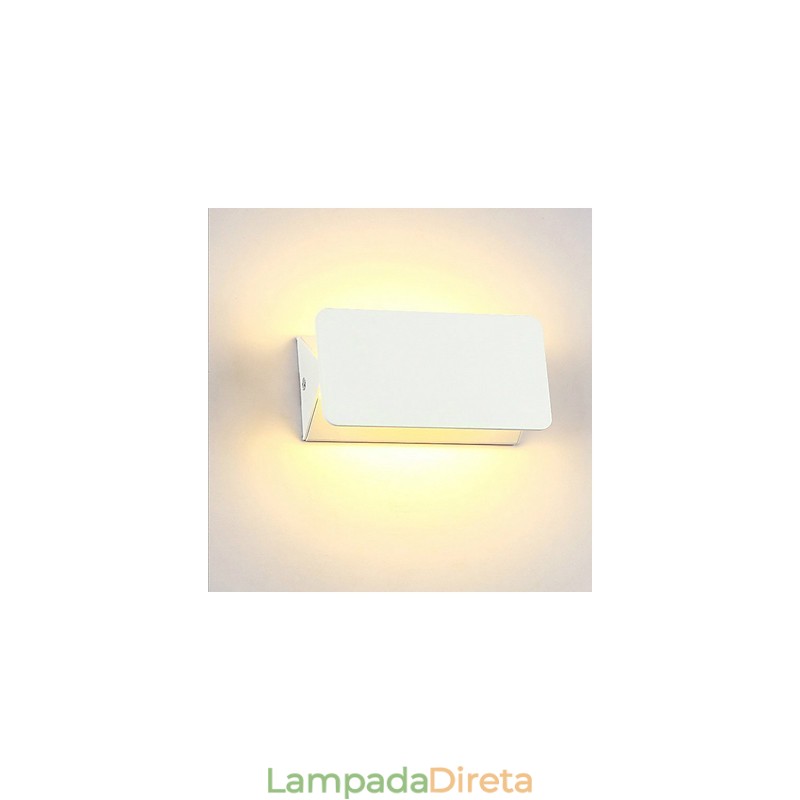Luminária de parede moderna, luminária de parede ajustável de alumínio para quarto, sala de jantar, sala de estar, iluminação interna, luminária de parede